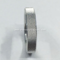 Machining Aluminum Parts with Diamond Knurling Pattern